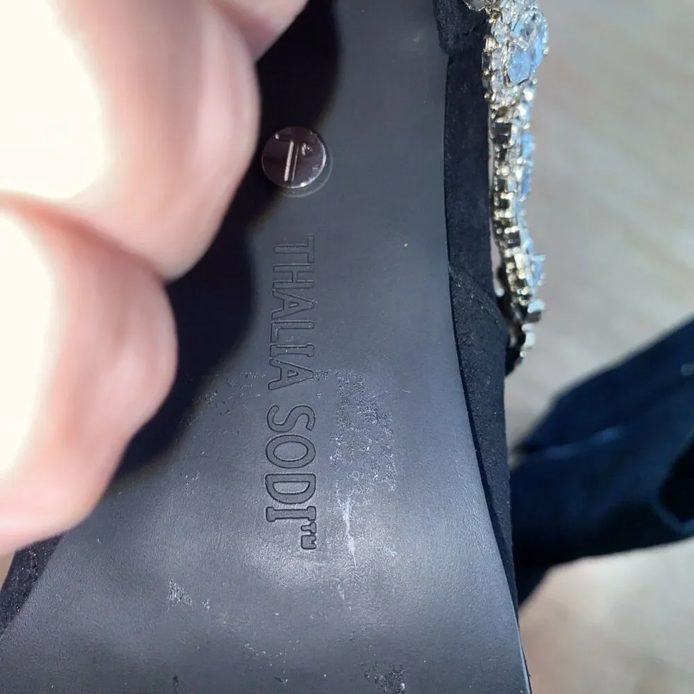 Thalia Sodi Nami Pointed-Toe Rhinestone Embellished Boots NEW Size 7M - Picture 12 of 15